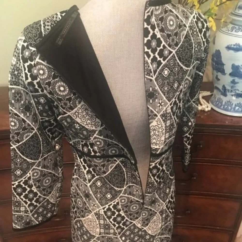 Zara Paisley Empire Waist Dress Size Medium - Picture 5 of 7